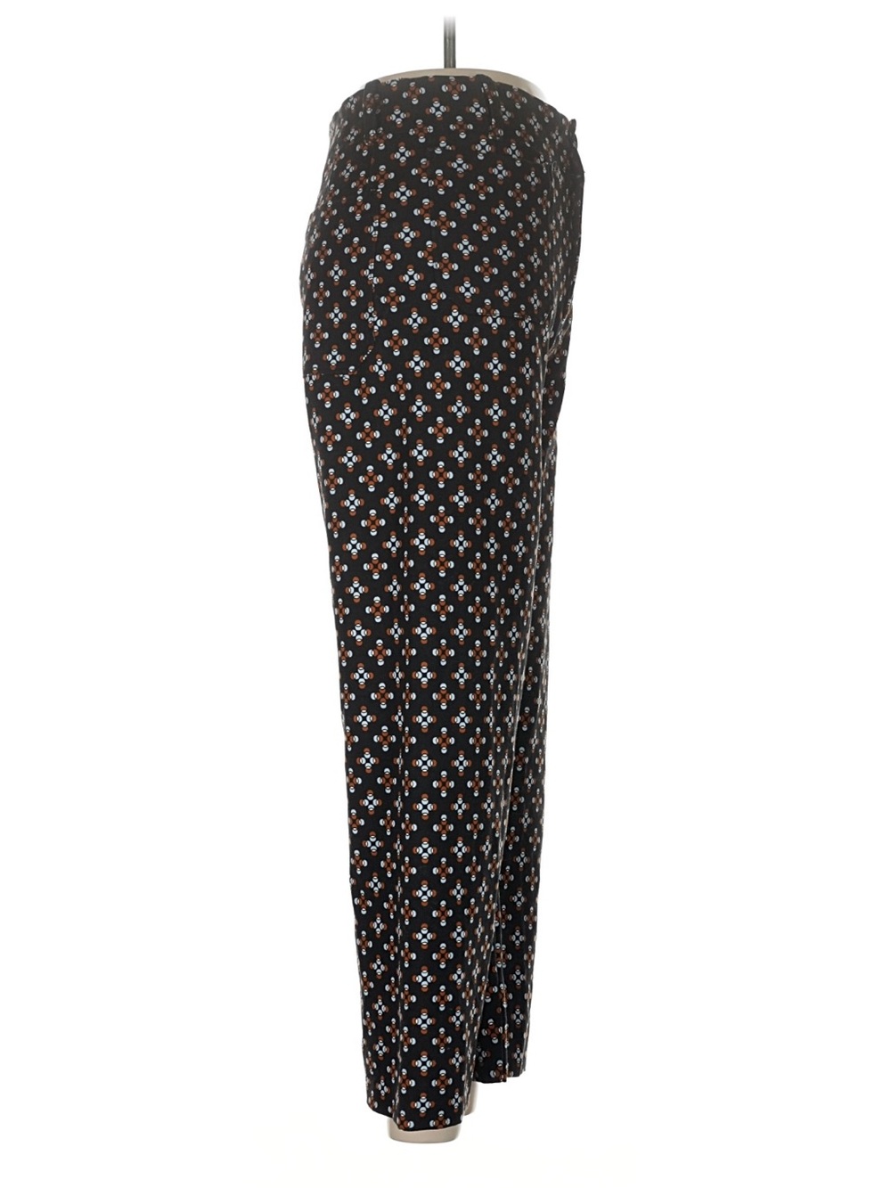 Maeve Anthropologie Black Wide-Leg Floral Print Pants - Picture 3 of 6